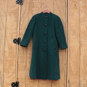 Sycamore Jade Green 100% Wool Coat